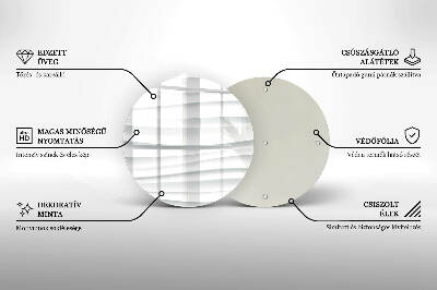 Glass candle plate Modern structure