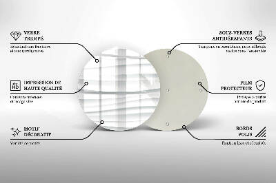 Glass candle plate Modern structure