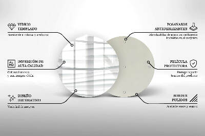 Glass candle plate Modern structure