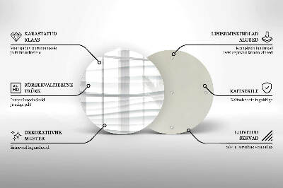Glass candle plate Modern structure
