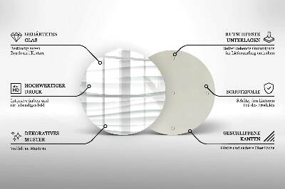 Glass candle plate Modern structure