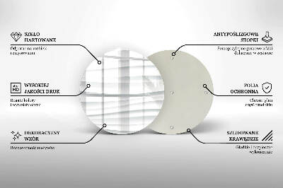 Glass candle plate Modern structure