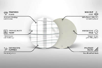Glass candle plate Modern structure