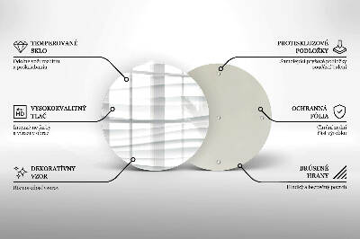 Glass candle plate Modern structure