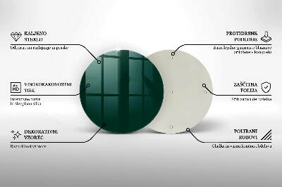 Glass candle plate Green colour