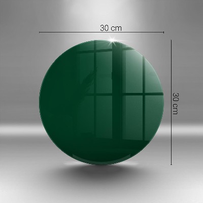 Glass candle plate Green colour