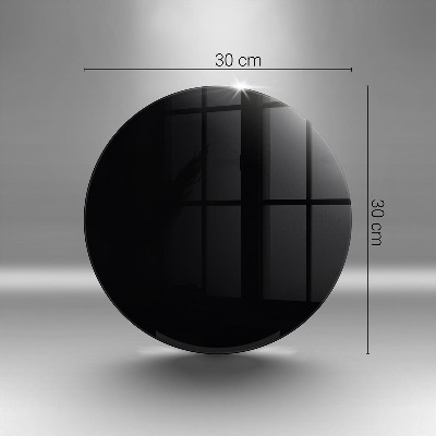 Grave candle plate Black colour