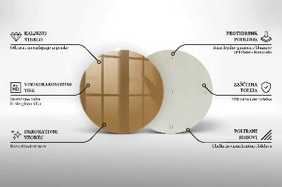 Glass candle plate Beige colour