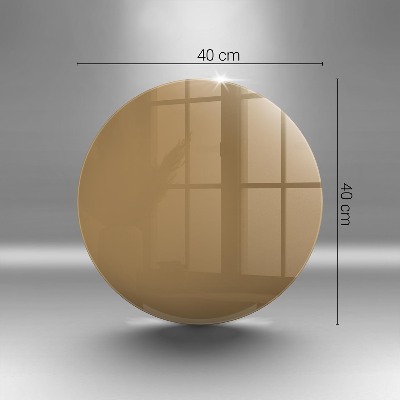 Glass candle plate Beige colour