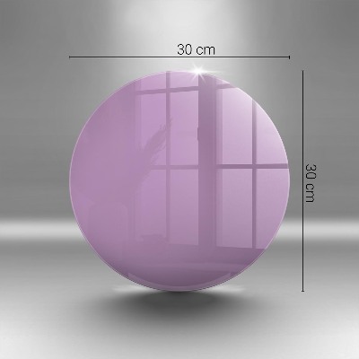 Grave candle plate Purple colour