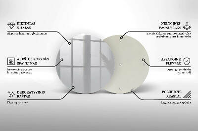 Glass candle plate Grey colour