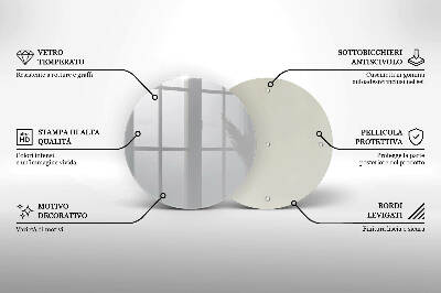 Glass candle plate Grey colour