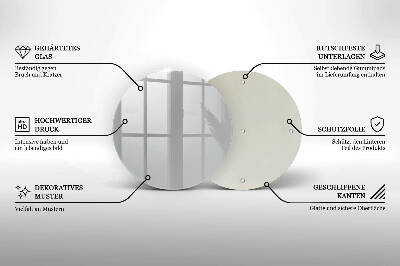 Glass candle plate Grey colour