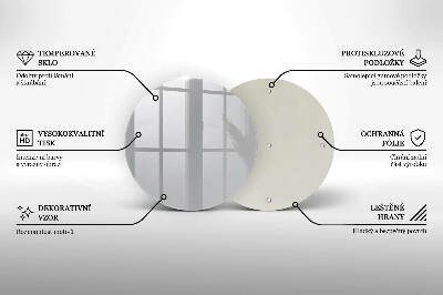 Glass candle plate Grey colour