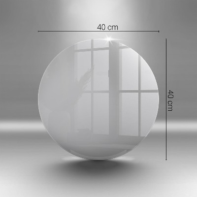 Glass candle plate Grey colour