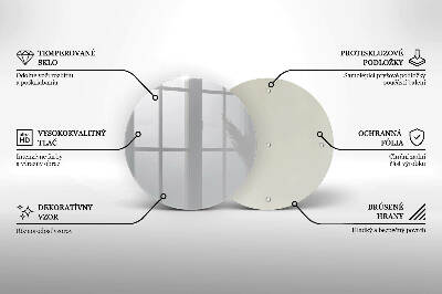 Glass candle plate Grey colour