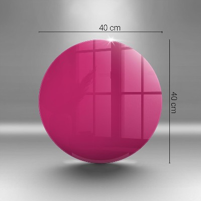 Grave candle plate Pink colour