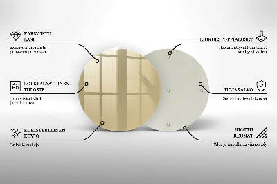 Glass candle plate Beige colour