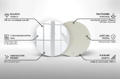 Glass candle plate White colour