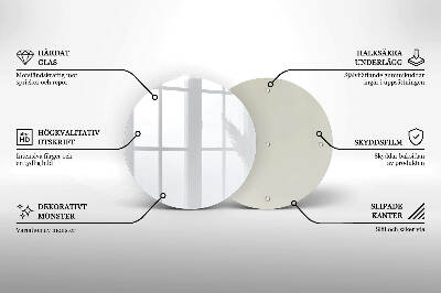 Glass candle plate White colour
