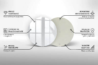 Glass candle plate White colour