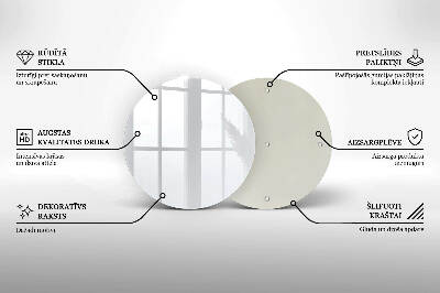 Glass candle plate White colour