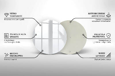 Glass candle plate White colour