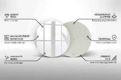 Glass candle plate White colour