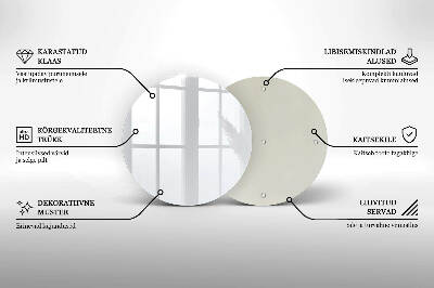 Glass candle plate White colour