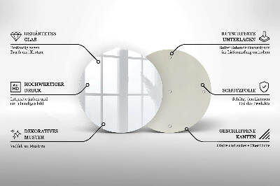 Glass candle plate White colour