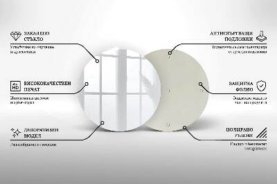 Glass candle plate White colour