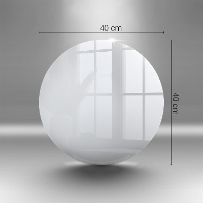 Glass candle plate White colour