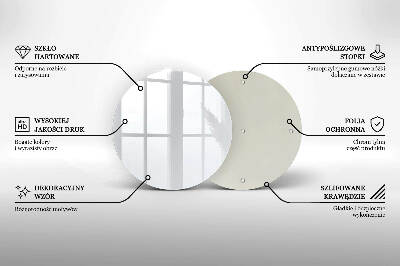 Glass candle plate White colour