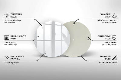 Glass candle plate White colour