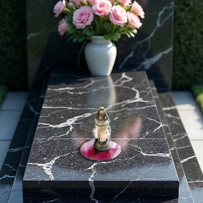 Glass candle plate Pink colour