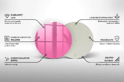 Glass candle plate Pink colour