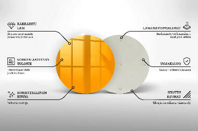 Glass candle plate Dark yellow colour