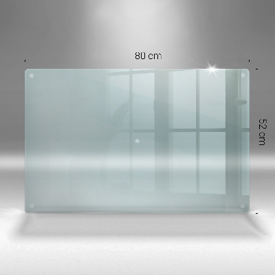 Rectangular glass candle plate transparent