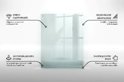 Rectangular glass candle plate transparent
