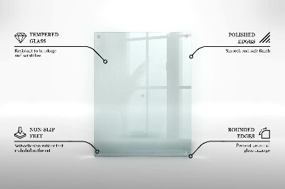 Rectangular glass candle plate transparent