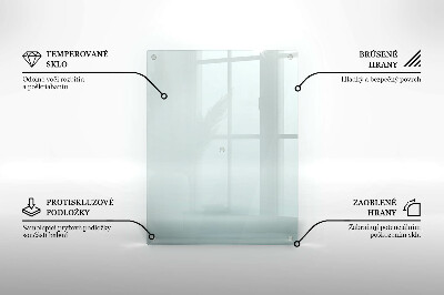 Rectangular glass candle plate transparent