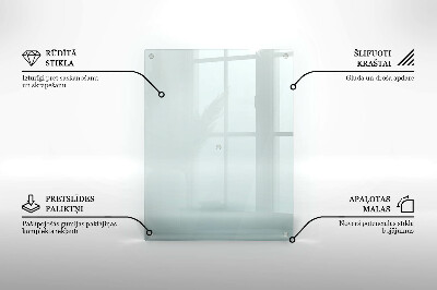 Rectangular glass candle plate transparent