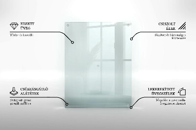 Rectangular glass candle plate transparent