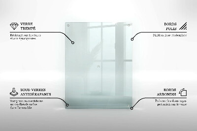 Rectangular glass candle plate transparent