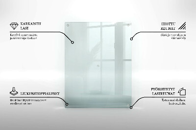 Rectangular glass candle plate transparent