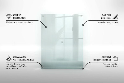 Rectangular glass candle plate transparent