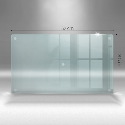 Rectangular glass candle plate transparent