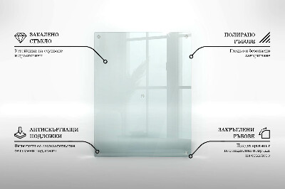 Rectangular glass candle plate transparent