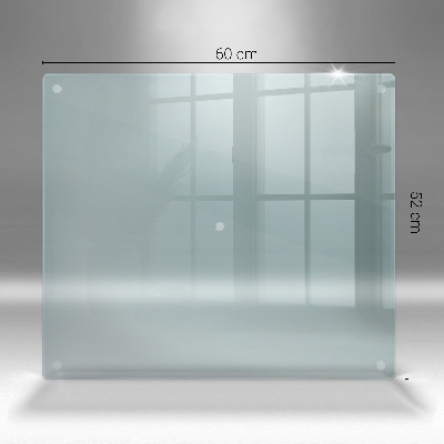 Rectangular glass candle plate transparent