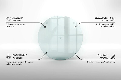 Round grave candle plate transparent